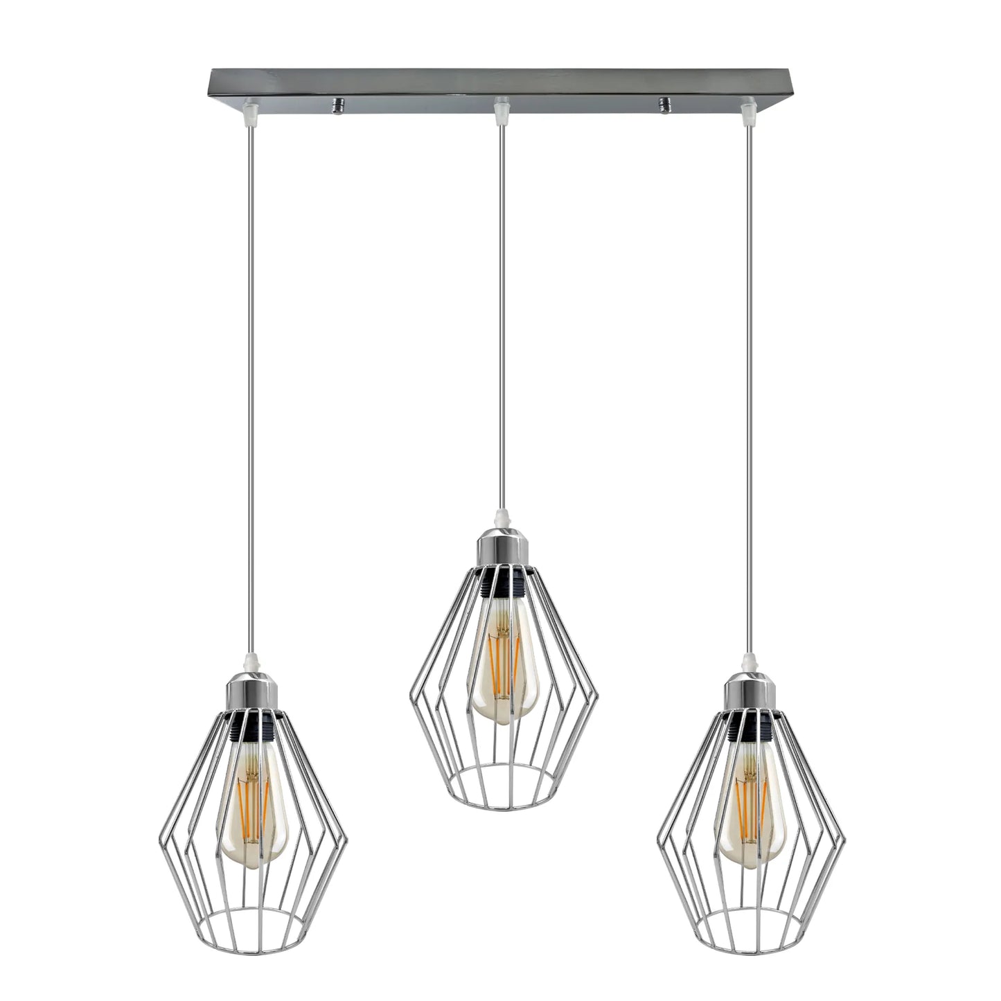 Chrome Wire Cage Ceiling Pendant light~4211-8
