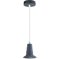 Gray Ceiling Light Fitting Industrial Pendant Lamp Bulb Holder~1680-0