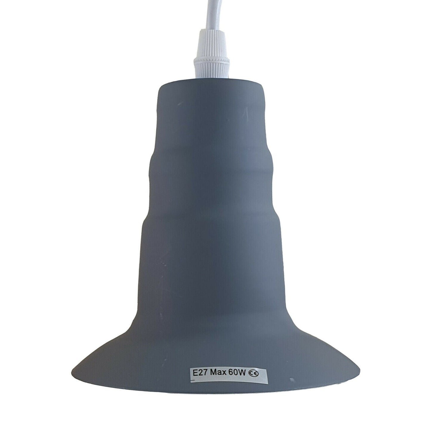 Gray Ceiling Light Fitting Industrial Pendant Lamp Bulb Holder~1680-1