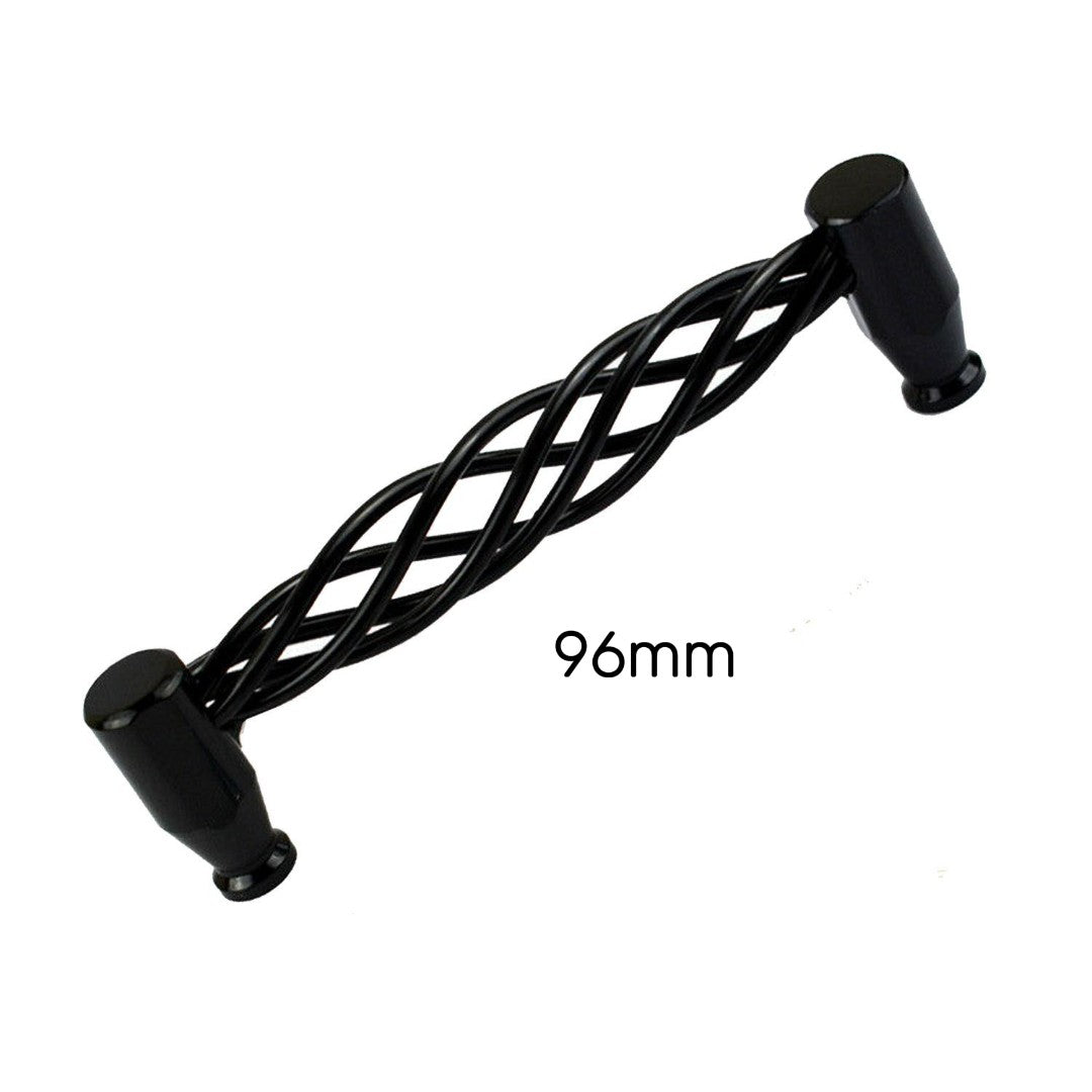 Kitchen Cabinet - Drawer Pulls & Door Furniture Handles in Black ~1330-2