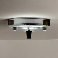 108mm Single Outlet Drop Metal Front Fitting Ceiling Rose~1451-0