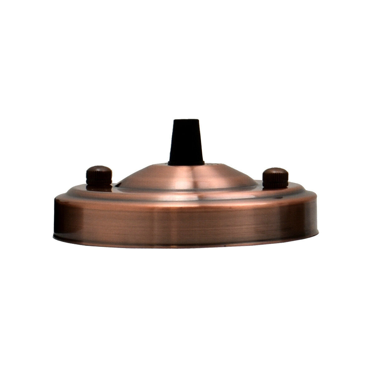 108mm Single Outlet Drop Metal Front Fitting Ceiling Rose~1451-9