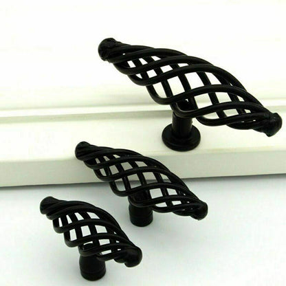 Kitchen Cabinet - Drawer Pulls & Door Furniture Handles in Black ~1330-0