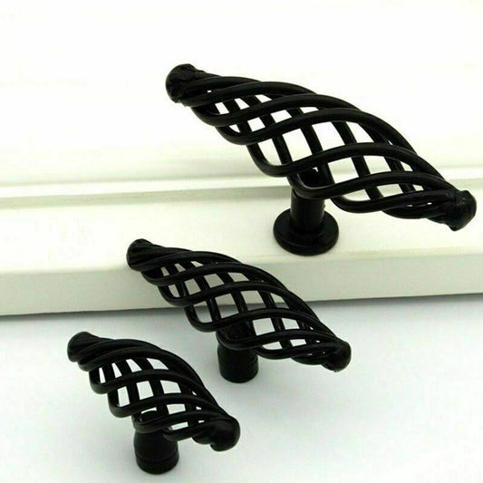Kitchen Cabinet - Drawer Pulls & Door Furniture Handles in Black ~1330-0