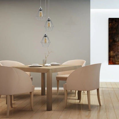 Chrome Wire Cage Ceiling Pendant light~4211-3