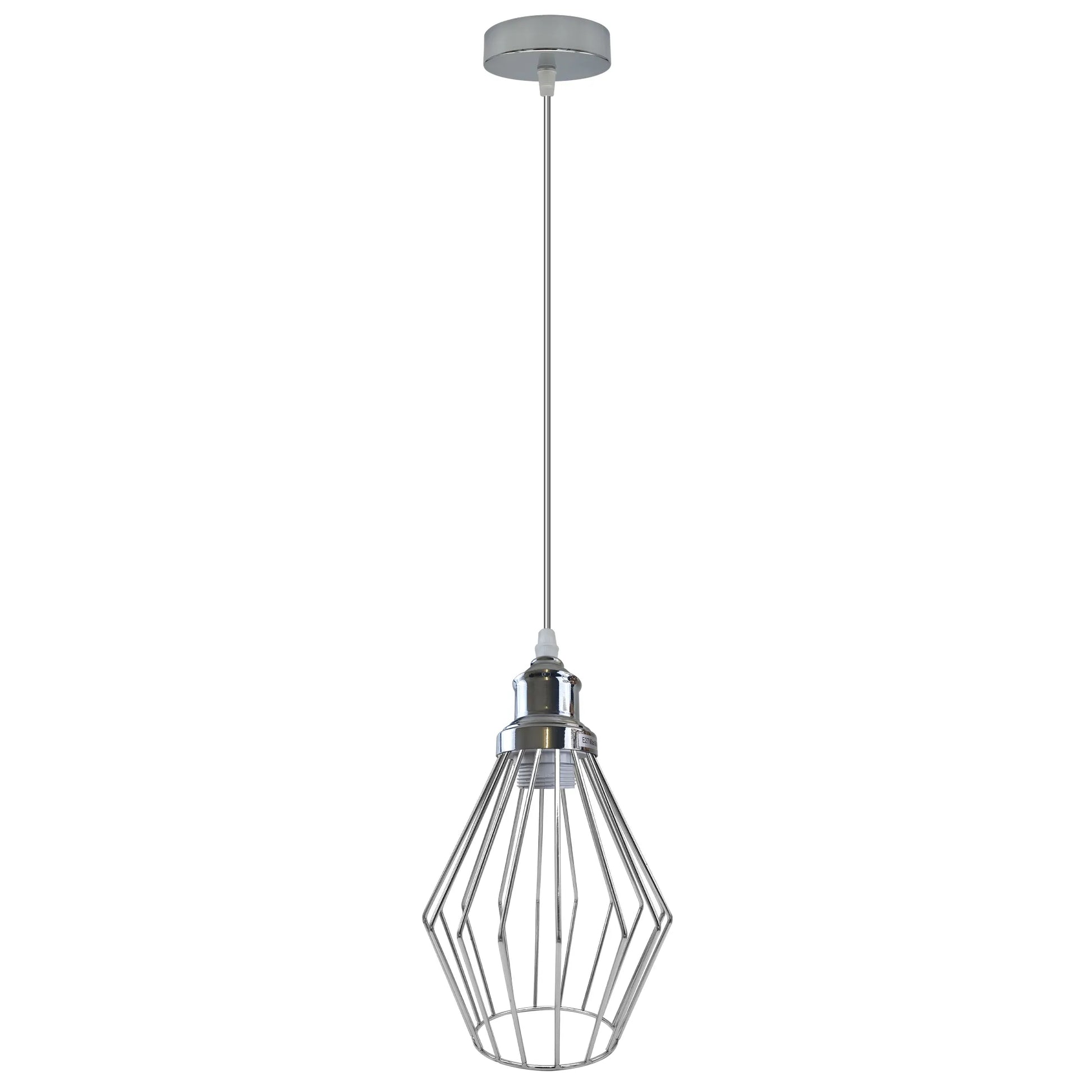 Chrome Wire Cage Ceiling Pendant light~4211-5