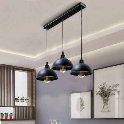 Black 3 light Pendant Light  - Over-Table Kitchen Lighting ~5268-1