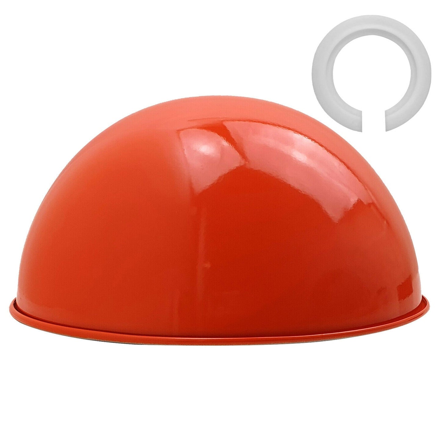 Orange Metal Cylinder Dome Light Shade Lamp shade ceiling light ~1891-2