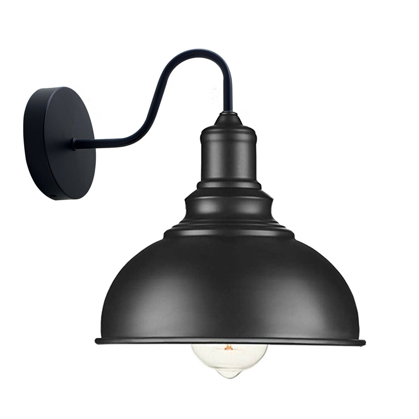 Living Room Black Metal Wall Light Fixture~1852-0
