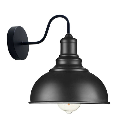Living Room Black Metal Wall Light Fixture~1852-0