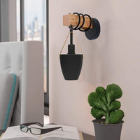 Vintage Wall Lamp Industrial Retro Metal Wood Wall Lights Sconce Lamp Fixture UK~3600-0