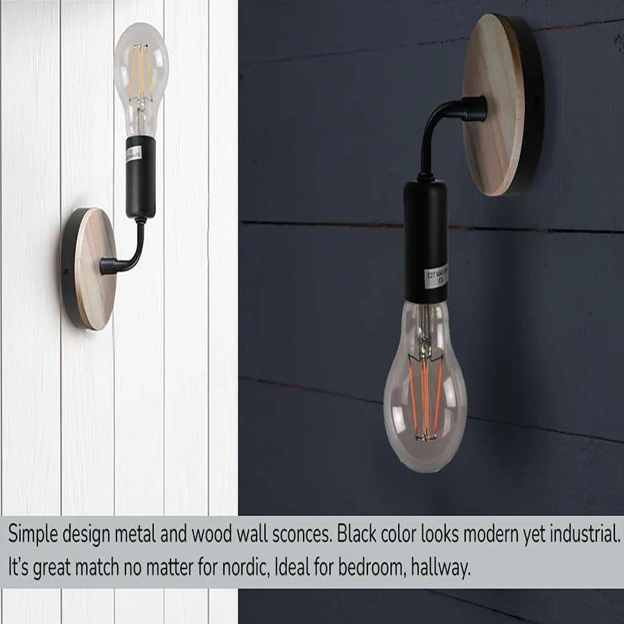 Wood bedside Wall lamp ~ 5120-4