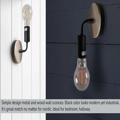 Wood bedside Wall lamp ~ 5120-4