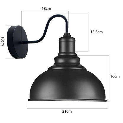 Living Room Black Metal Wall Light Fixture~1852-1