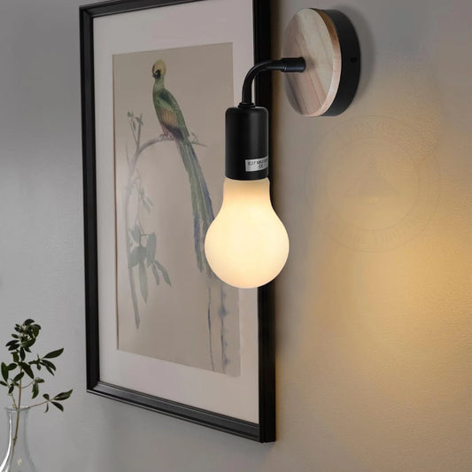 Wood bedside Wall lamp ~ 5120-0